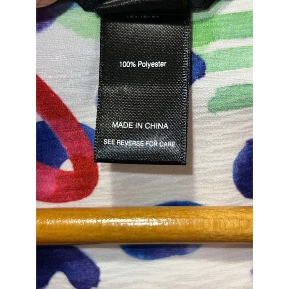 NWT Ali Miles Womens 2X Floral Watercolor Button Front Jacket Bell Sleeve - Picture 4 of 7